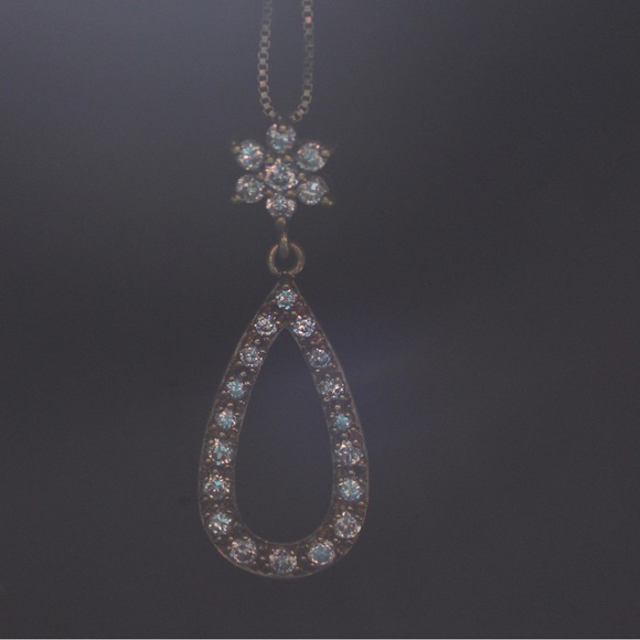 Beautiful Gold toned 925 RJ CZ Necklace - Picture 6 of 14